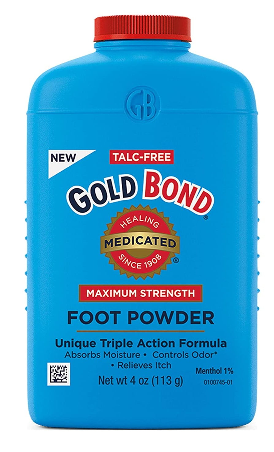 Gold Bond Foot Powder Maximum Strength Medicated 4oz (Pack of 3)