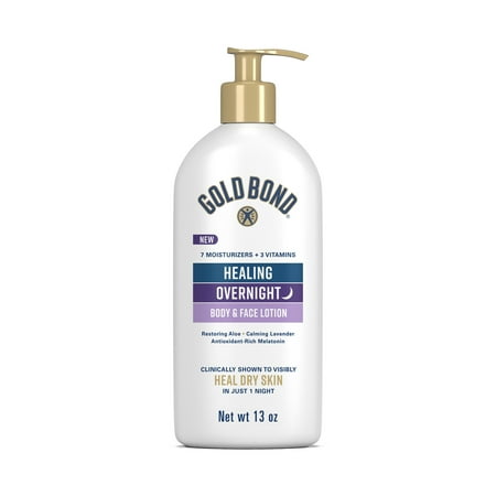 Gold Bond Healing Overnight Body & Face Lotion, 13 oz.