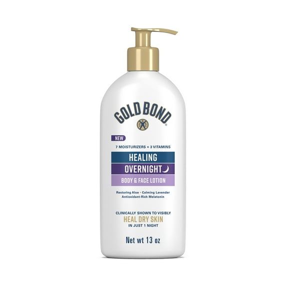 Gold Bond Healing Overnight Body & Face Lotion, 13 oz.