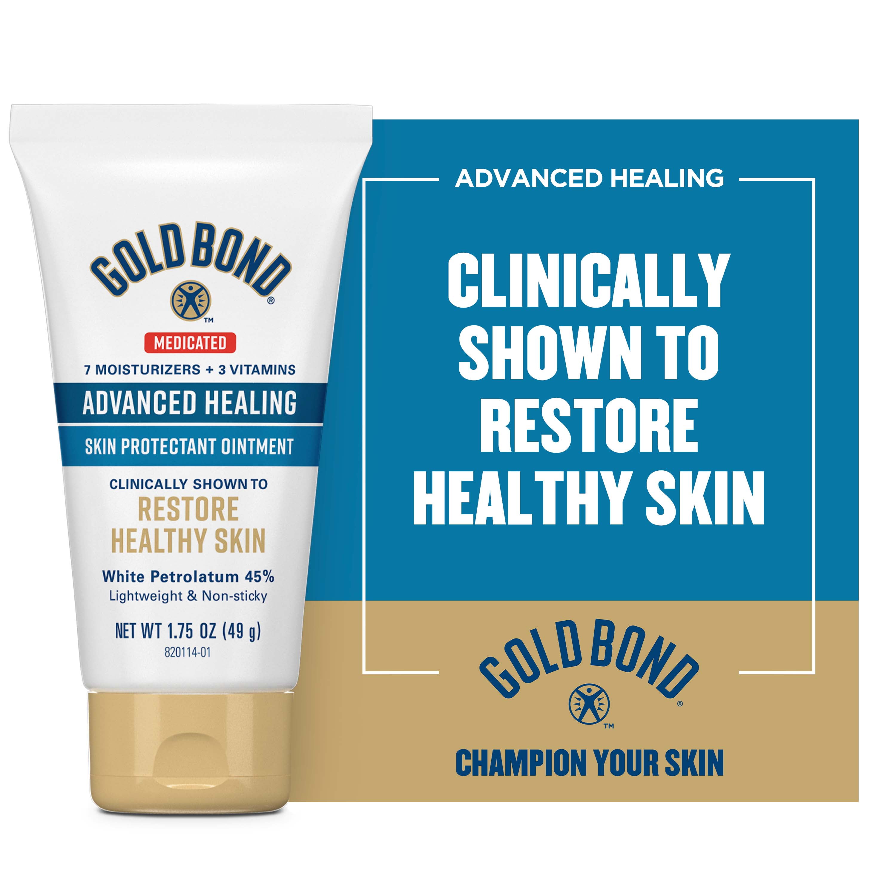 Gold Bond Medicated Advanced Healing Ointment, 1.75 oz., for Dry Skin