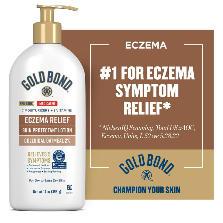 Gold Bond Ultimate Eczema Relief Skin Protectant Lotion 2% colloidal oatmeal - 14 oz bottle