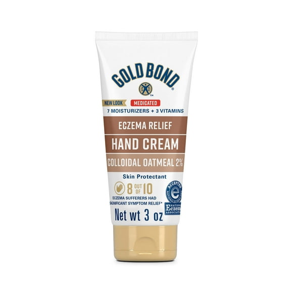 Gold Bond Medicated Eczema Relief Hand and Body Lotion & Cream for Extremely Dry Skin with 2% Colloidal Oatmeal, 3 oz, As Seen on TikTok