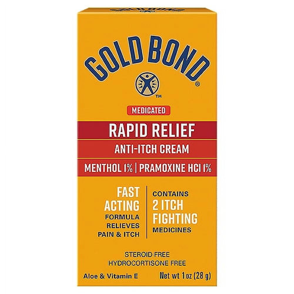 Gold Bond Medicated Rapid Relief AntiItch Cream, 1 oz. 1PK (with free