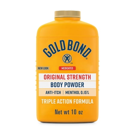 Gold Bond Medicated Body Powder, Talc Free Body Powder for Women and Men, Anti-Itch, Absorbs and Cools - 10 oz