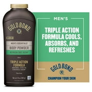 Gold Bond Men's Essentials Body Powder, 10 oz., Refresh 360 Scent