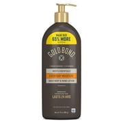 Gold Bond Men's Essentials Everyday Moisturizer Hand and Body Lotion for Normal to Dry Skin, 24 oz