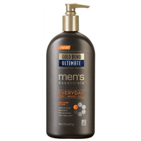 Gold Bond Men's Everyday Essentials Lotion, 14.5 Ounce (Pack of 16)