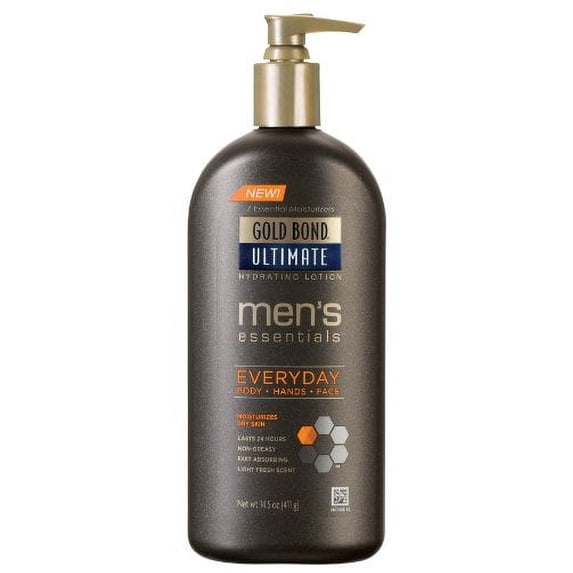 Gold Bond Men's Everyday Essentials Lotion, 14.5 Ounce (Pack of 5)