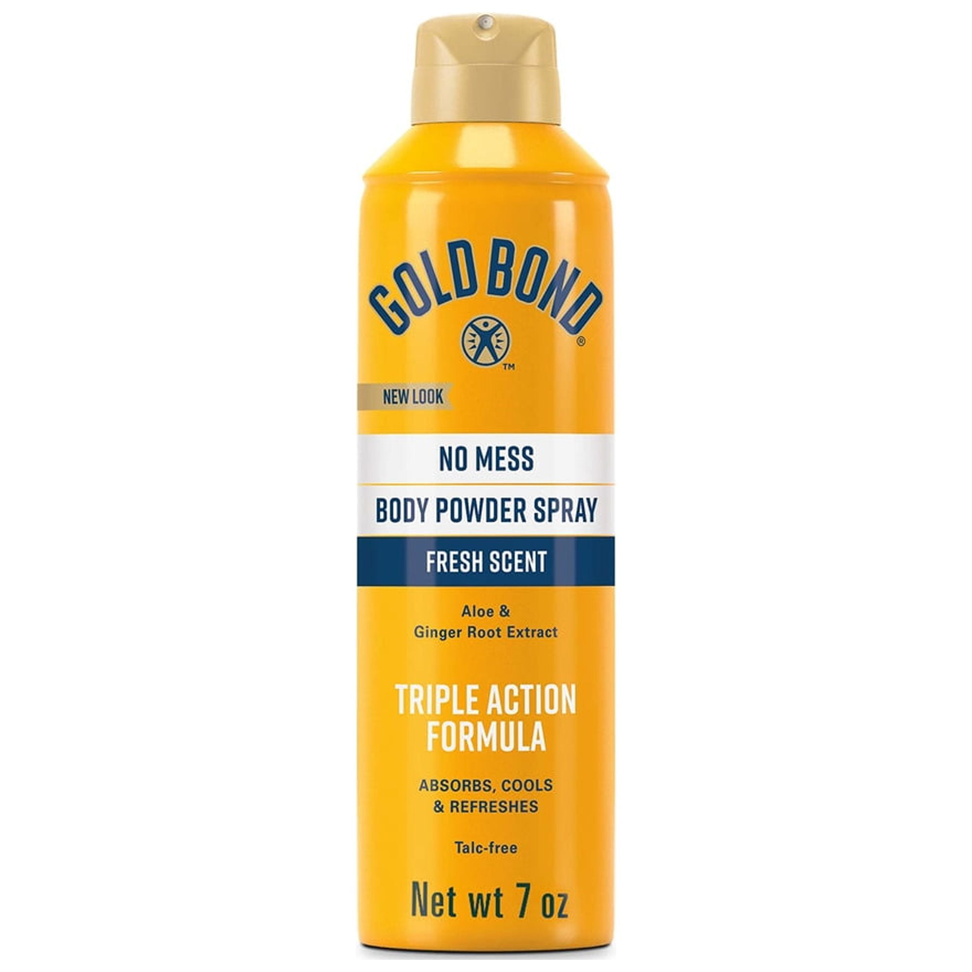 Gold Bond no Mess Talc-Free Body Powder Spray 7 oz. Fresh Scent (Pack of 32)