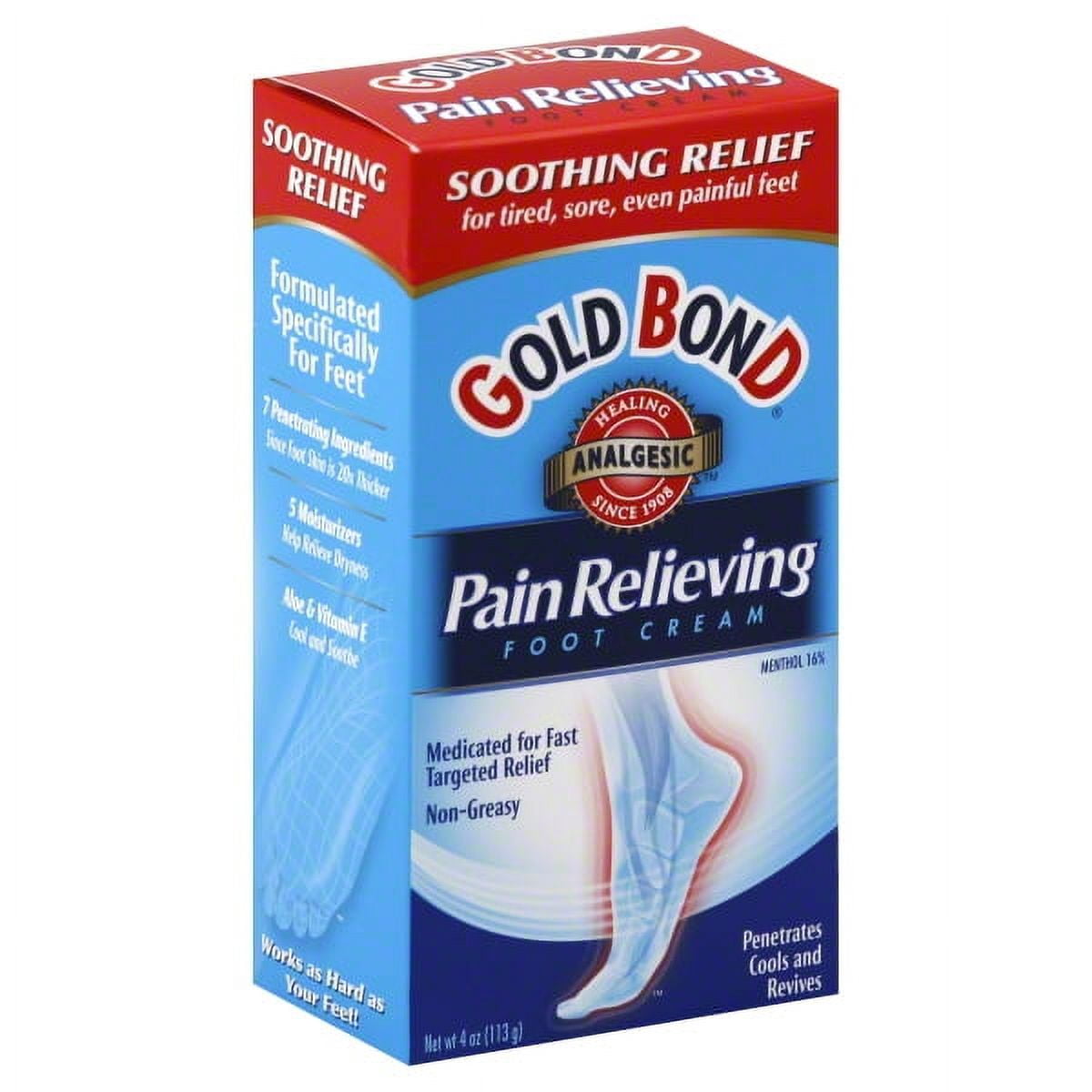 Gold Bond Pain Relieving Foot Cream, 4 oz