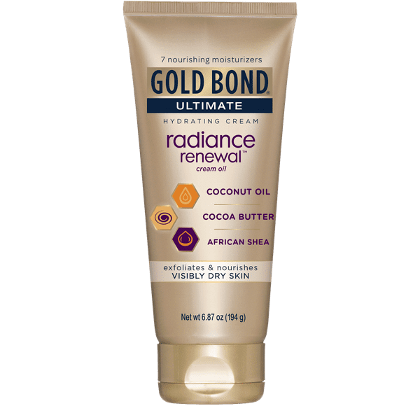 Gold Bond Radiance Renewal Hand and Body Lotion & Cream with Cocoa & Shea Butter for Dry Skin 6.875 oz
