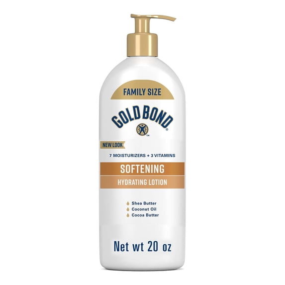 Gold Bond Softening Hydrating Lotion, 20 oz., With Shea Butter for Rough & Dry Skin
