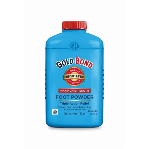GOLD BOND Maximum Strength Medicated Foot Powder, 4oz
