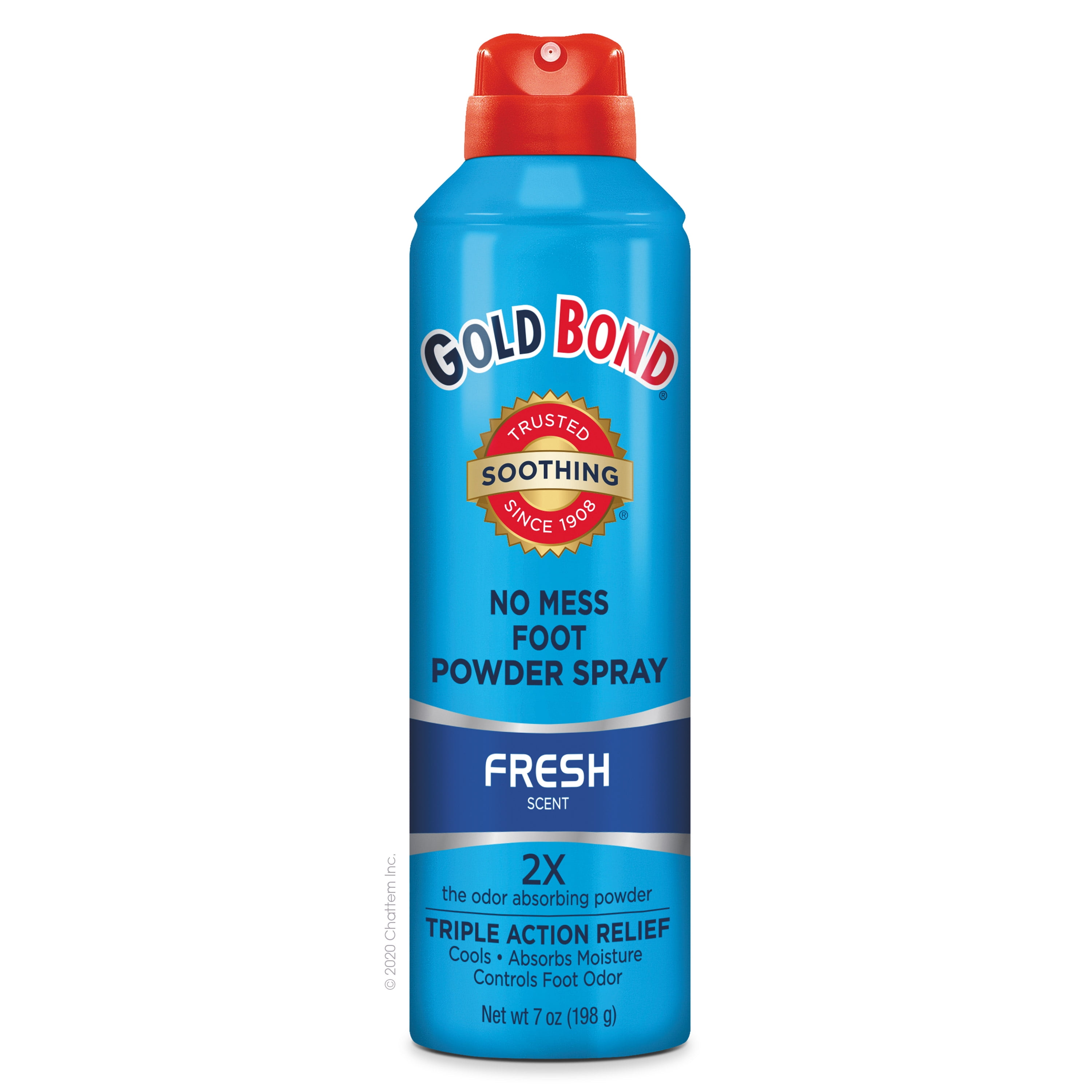 Gold Bond Talc-Free Foot Powder Spray, No Mess Fresh, 7oz