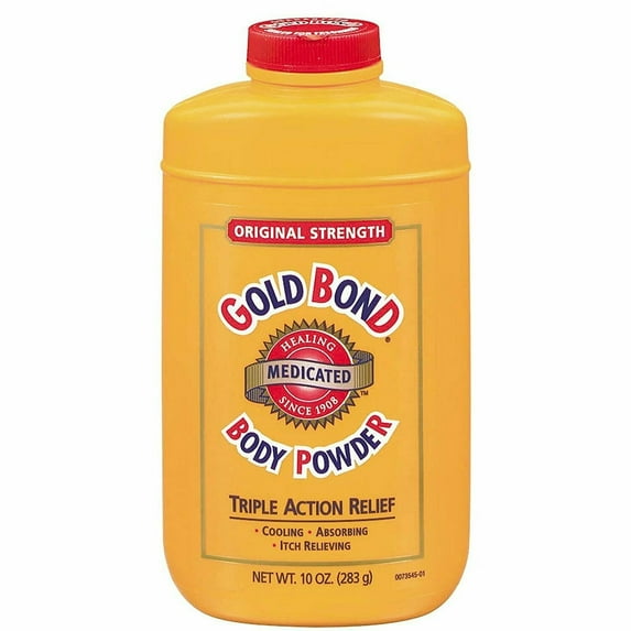 Gold Bond Triple Action Relief Original Strength Body Powder, 10oz, 5-Pack