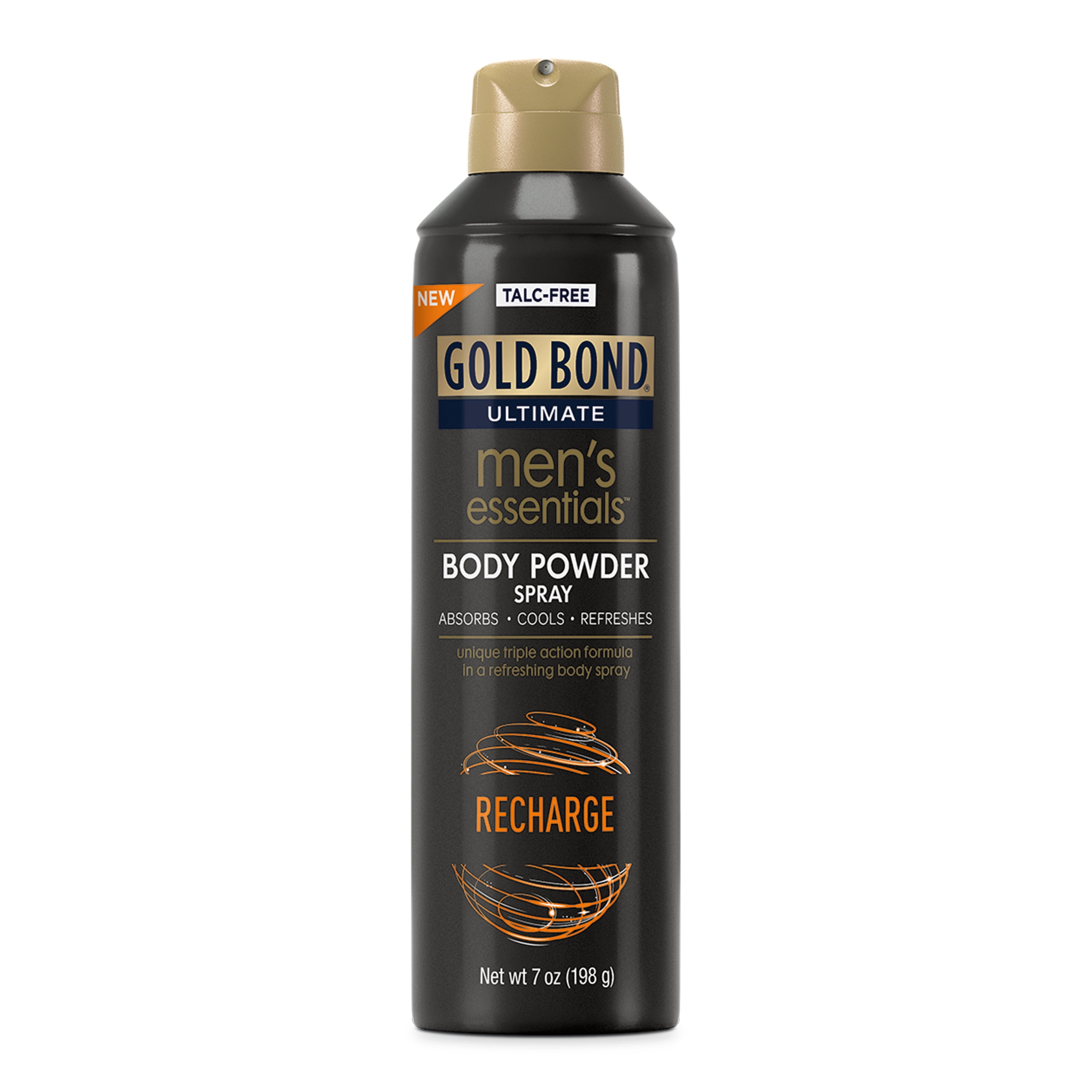 Gold Bond Ultimate Body Powder Spray, Men's Essentials Recharge, 7oz ...