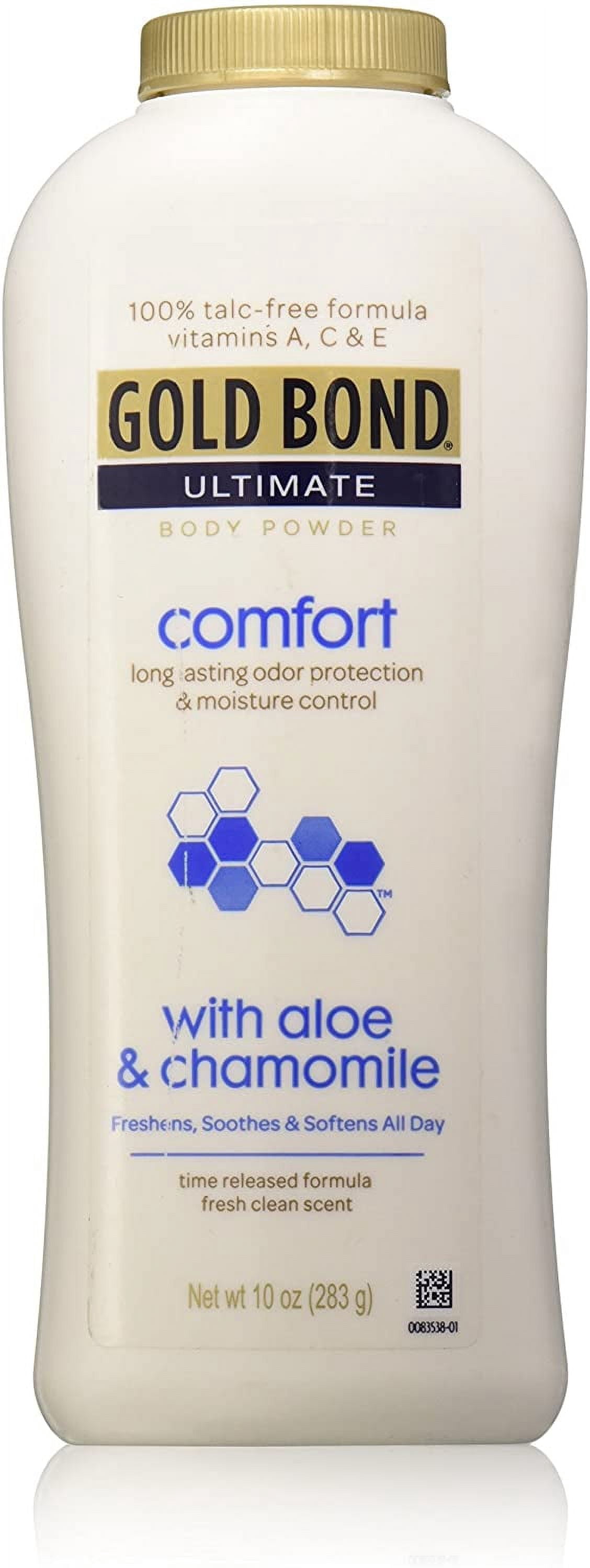 Gold Bond Ultimate Comfort Body Powder Aloe, White Fresh, 10 Ounce