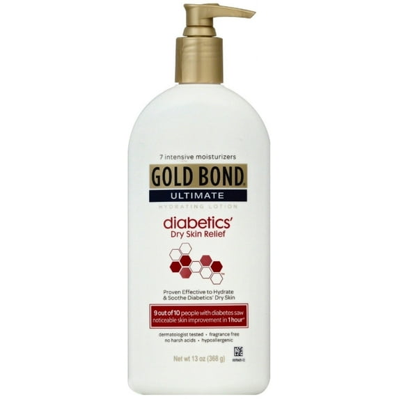 "Gold Bond Ultimate Diabetic Skin Relief Lotion, Fragrance Free 13 oz by Gold Bond Ultimate"