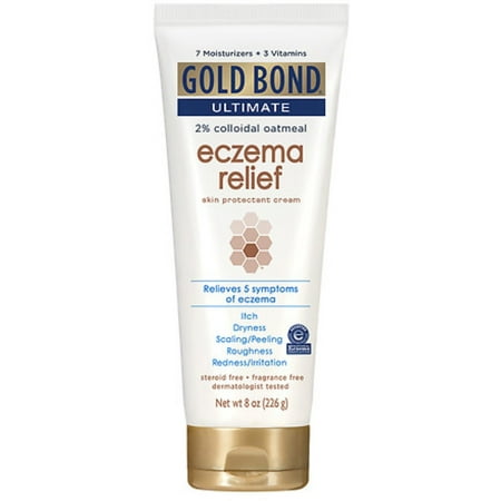 Gold Bond Ultimate Eczema Relief Skin Protectant Cream 8 oz (Pack of 2)