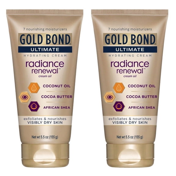 Gold Bond Ultimate Radiance Renewal Cream Oil 5.5 oz (Pack of 2)