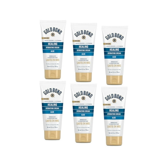 6 Pack - Gold Bond Ultimate Healing Skin Cream with Aloe 5.5 oz Each
