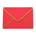thumbnail image 1 of Gold Border Business Envelopes 10 Pcs 7.28 x 5.31 Inches with V-Flap for Office Correspondence Invitation Greeting Cards Check Mailing and Letter Sending, 1 of 4