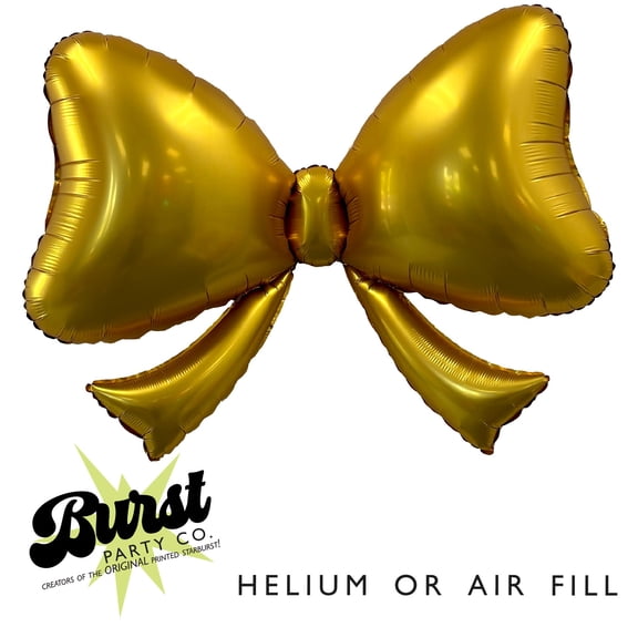 Gold Bow Balloon 40"