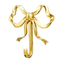Gold Bow Wall Art Hooks, Wedding Home Decor Brass Wall Hooks, Butterfly Knot Rack For Hanging Towels Coats And Bags,Two Sizes Available