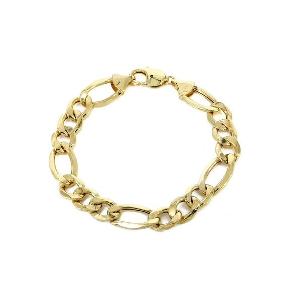 Gold Bracelet Solid Figaro 10K/14K