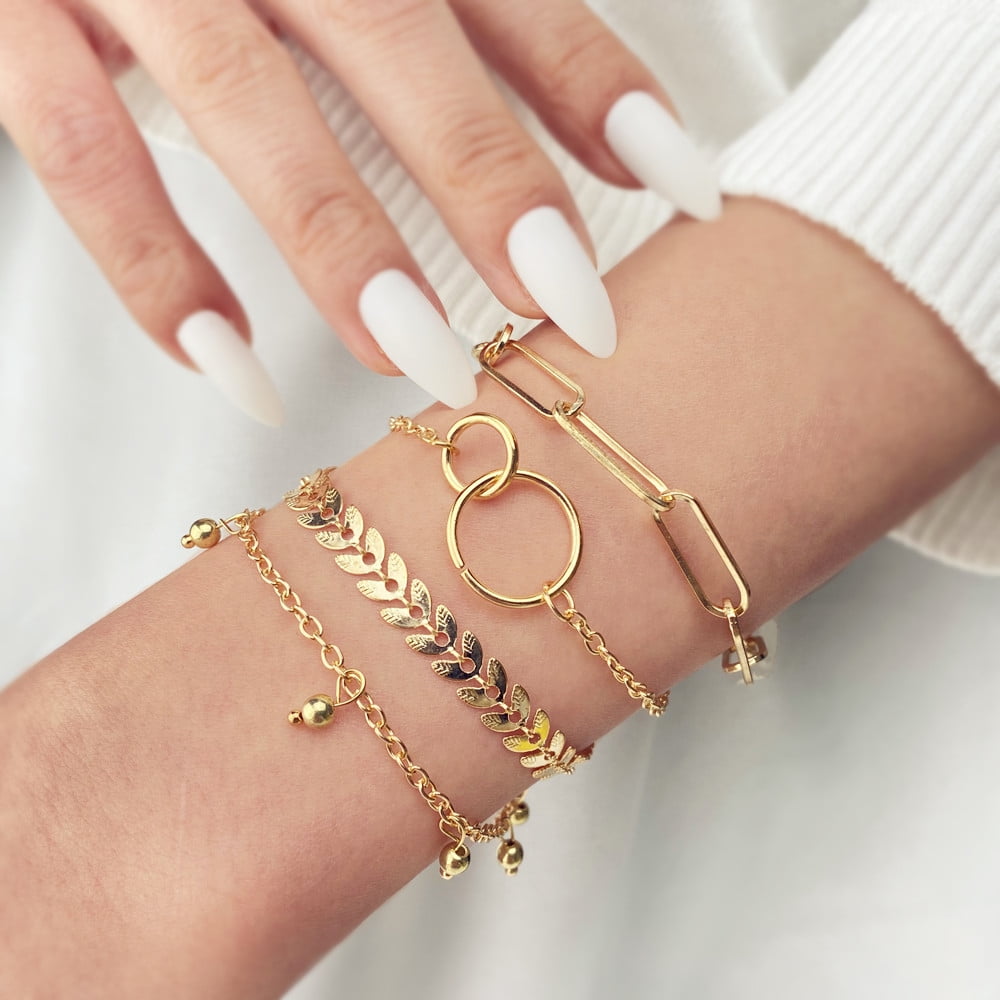Bracelet Sets For Women Gold Stackable Bracelets For Women Layered