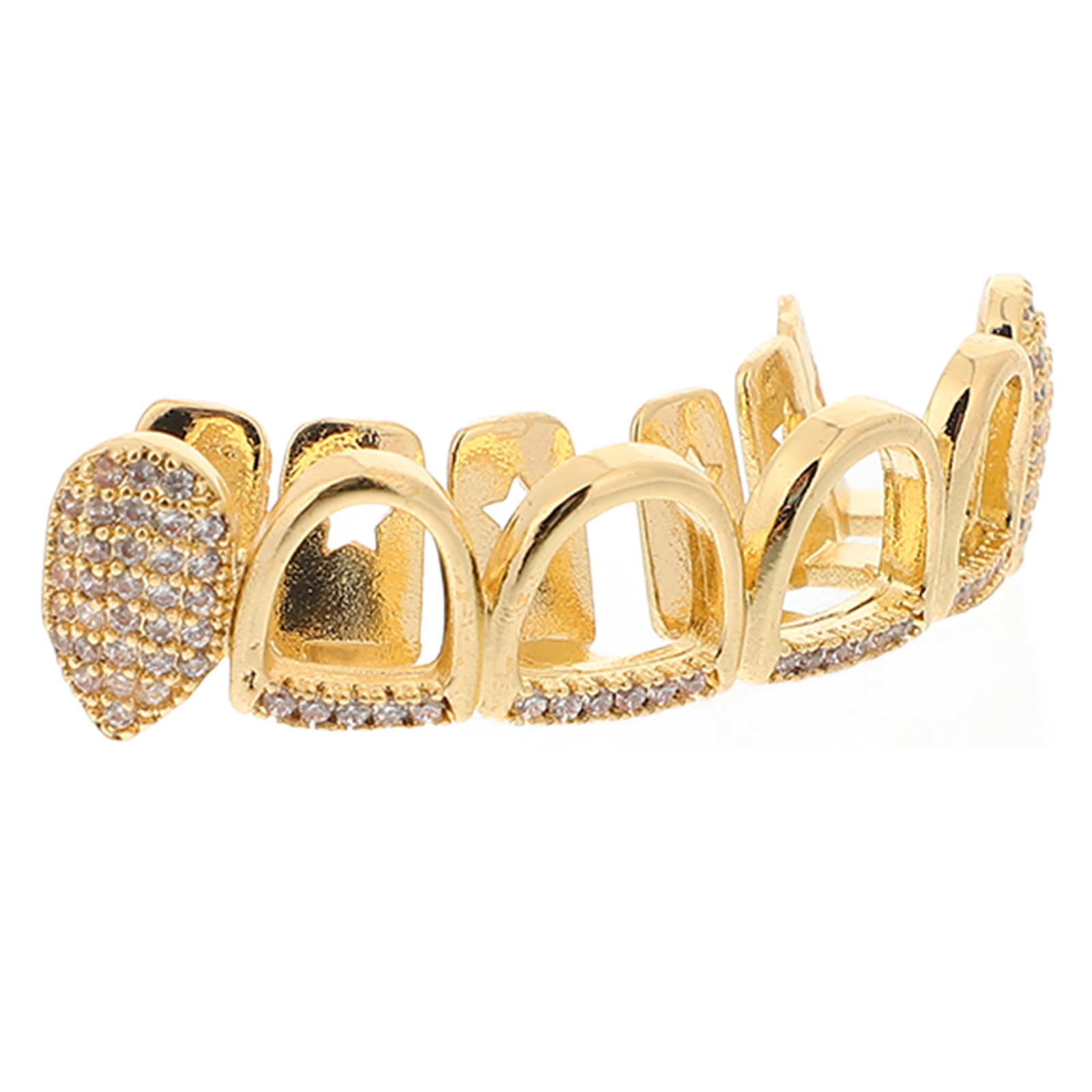 Gold Braces Teeth Jewelry Punk Teeth Cap Caps Teeth Grills Teeth Mouth ...