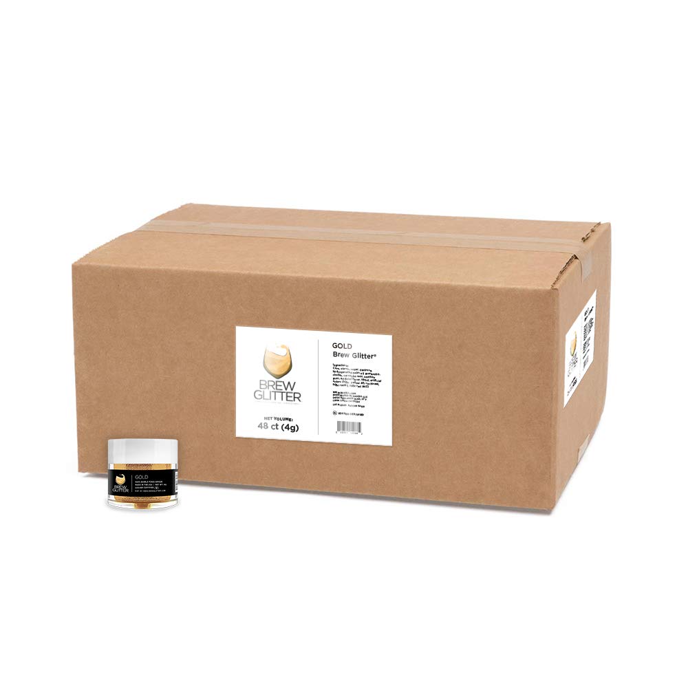Gold Brew Glitter Edible Glitter Wholesale, 1 Case Contains Units x 4