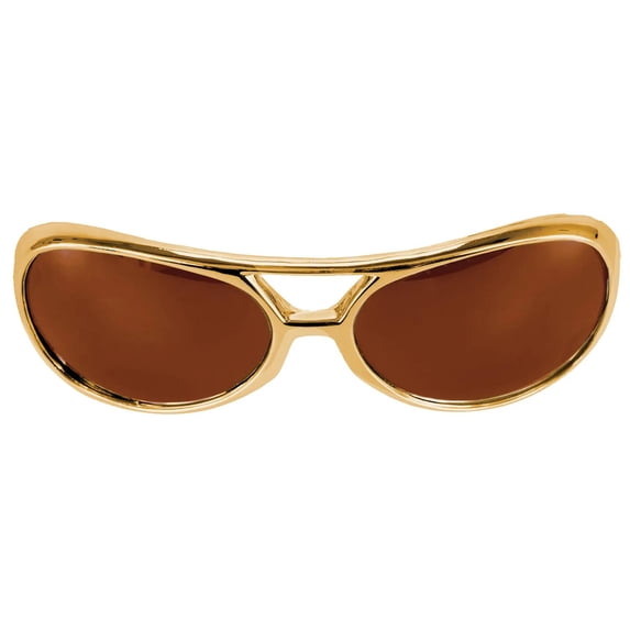 Gold Brown Glasses Rock & Roller Adult Halloween Accessory
