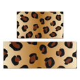 thumbnail image 1 of Gold and Brown Of Leopard Print Kitchen Rugs Sets Of 2,Anti Fatigue Kitchen Mat Rugs Non Slip Washable,Decorative Kitchen Floor Mats for Kitchen,Sink,Laundry,17"x30"+17"x47", 1 of 7