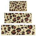 thumbnail image 1 of Gold and Brown Of Leopard Print Kitchen Rugs Sets Of 3,Kitchen Runner Rugs Non Skid Washable,Decorative Kitchen Floor Mats for Kitchen,Sink,Laundry,17"x30"+ 17"x47" + 17"x59", 1 of 6