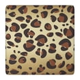 thumbnail image 1 of Gold and Brown Of Leopard Print Square Fitted Tablecloth with Elastic Edge,Square Table Cover,Washable Elastic Table Cover for Home Kitchen Party Decor 36"x36", 1 of 6