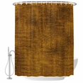 thumbnail image 1 of Gold Brown Shower Curtain Set - Long 72" x 84" Washable Bathtub Curtain with 12 Hooks, Farmhouse Linen Texture Waterproof Fabric Stall Shower Curtains for Bathroom/Bathtub Décor, 1 of 8