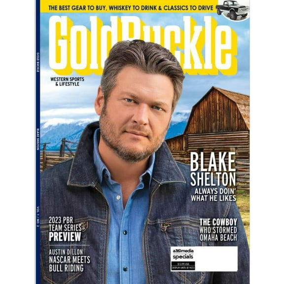 Gold Buckle - Featuring Blake Shelton in Issue 2: Austin Dillon NASCAR Bull Riding + PBR 2023 Team Preview