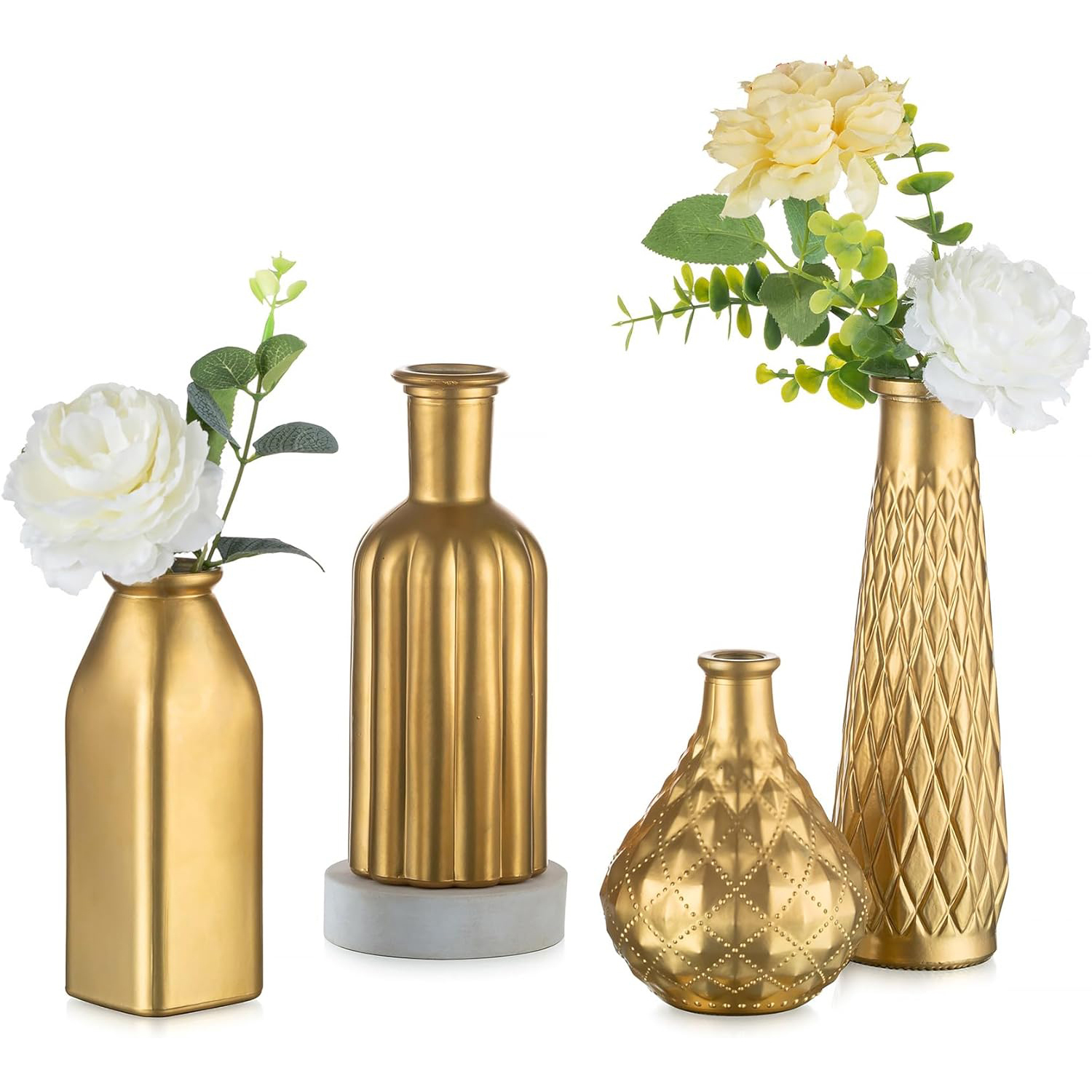 Tianna Gold Vases (Set of 3)