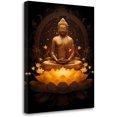 thumbnail image 1 of Gold Buddha Painting Zen Canvas Wall Art Buddha Statue Lotus Picture Spiritual Prints Spa Artwork for Yoga Meditation Buddhist Prayer Room(Picture-3, (12.00" x 18.00")), 1 of 6