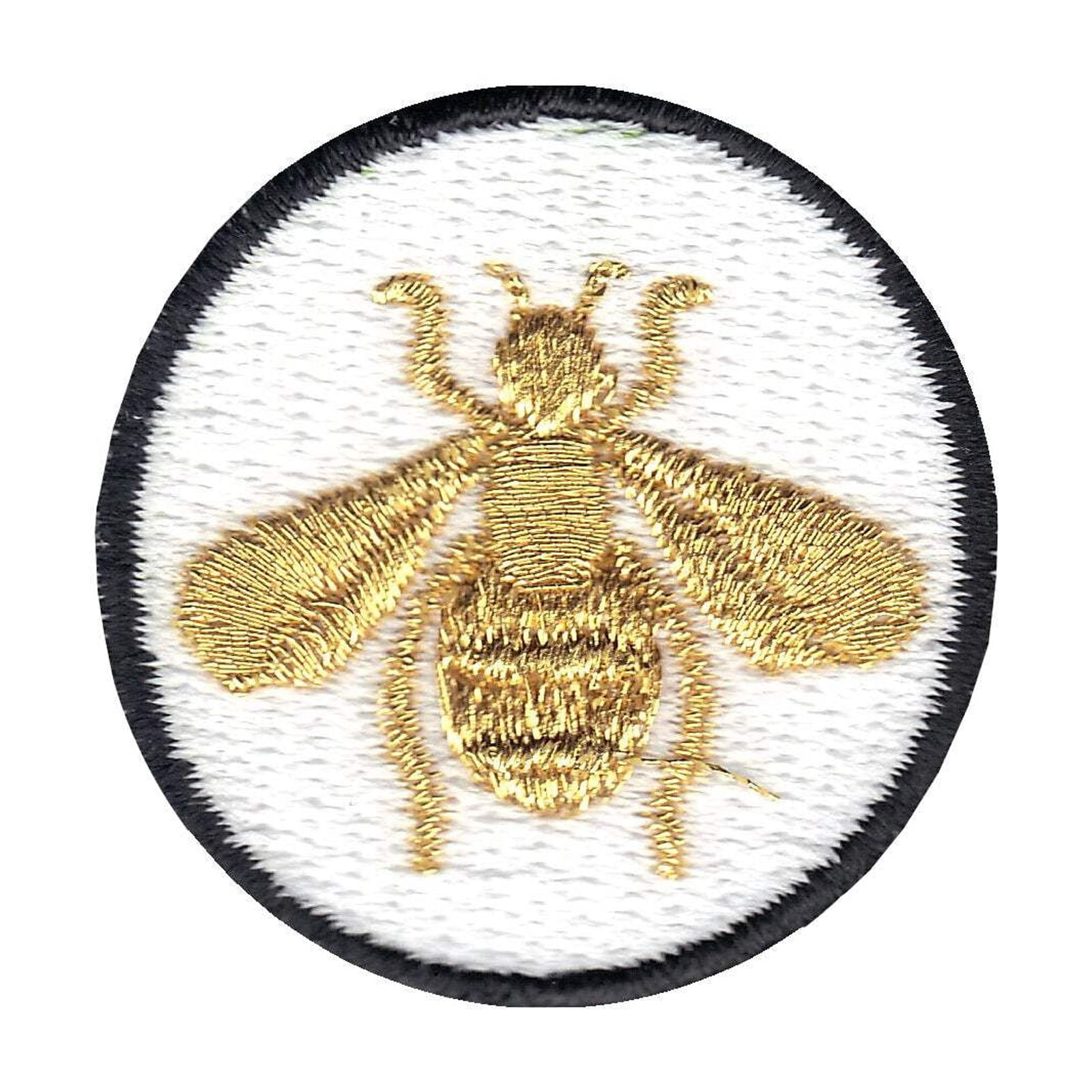 Clothing appliques. Flying Bee Applique Embroidered Iron on