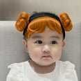 thumbnail image 1 of Hair Accessories Set Gold Bun Headbands with Soft Knit Headwraps for Girls Hair Bands for Photo and Daily Wear, 1 of 3