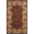 thumbnail image 1 of Gold & Burgundy Vine & Leaf Print Rug (5 ft. x 8 ft.), 1 of 2