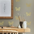 thumbnail image 1 of Gold Butterfly Peel And Stick Wall Decals, 1 of 4