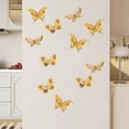 thumbnail image 1 of Gold Butterfly Wall Stickers Set of 12 - 3D Butterfly Decorations for Birthday Parties, Removable Wall Decals Self Adhesive Party Supplies Wall Art, 1 of 8