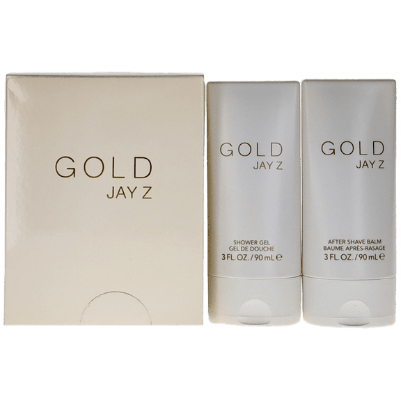 Gold By Jay Z For Men Set: After Shave Balm+Shower Gel (3.0+3.0)oz