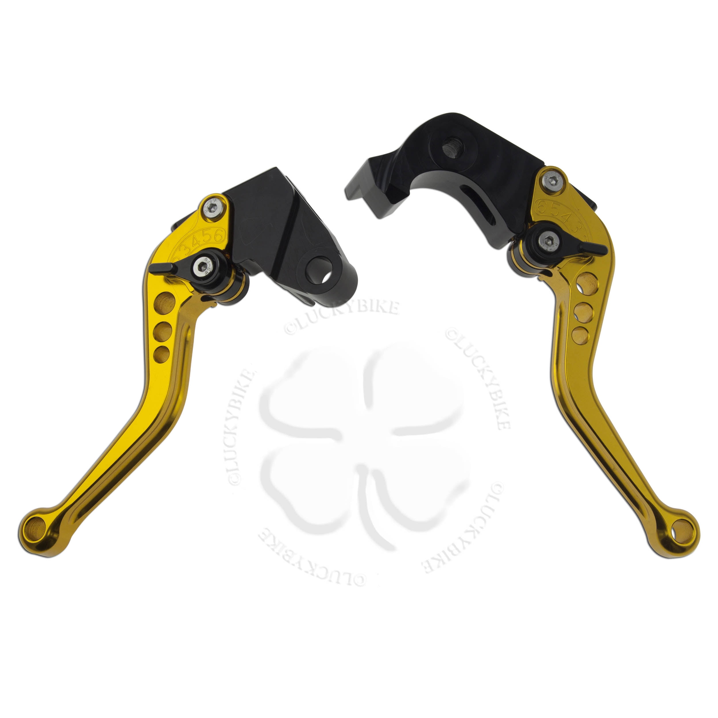 Gold CNC Shorty Brake Clutch Levers Kawasaki Ninja ZX 6R 10R Z750R