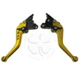 thumbnail image 1 of Gold CNC Shorty Brake Clutch Levers Set Ducati 998 1000 Aprilia Tuono RSV Falco, 1 of 5