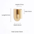 thumbnail image 1 of Gold Cabinet Handles and Knobs Bedroom Wardrobe Pulls Simple Zinc Alloy Furniture Hardware Kitchen Accessories 16/32mm, 1 of 7
