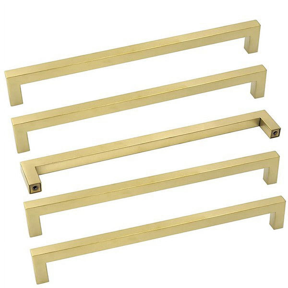 Gold Pulls Brushed Brass Drawer Pulls Gold Kitchen Handles 123/5 Inches Hole